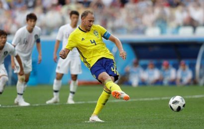 Granqvist Penalty Puts Sweden Up Over South Korea