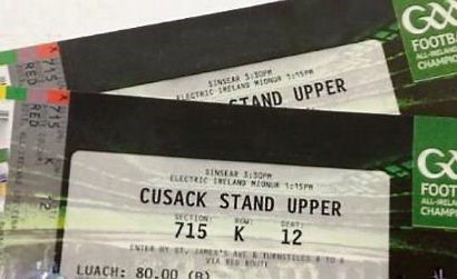 Removed eBay Auction Wanted Over $4,000 for All Ireland Tickets