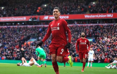 Firmino and Mané Braces Help Liverpool Keep Pace with City