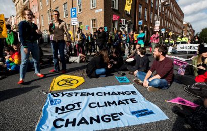 Climate Activists Take Aim at ‘Fast Fashion’ in Dublin
