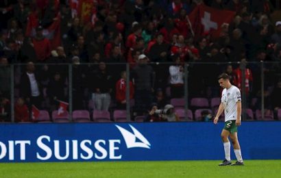 Ireland’s Euro 2020 Hopes Dented After Loss in Switzerland
