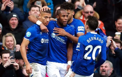Ancelotti’s Everton Move Up to Fifth with Win Against Eagles