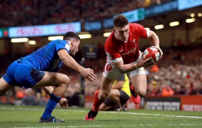 Josh Adams Scores Hat-Trick As Wales Demolish Italy in Cardiff
