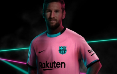 Barcelona Show Messi Modelling Third Kit Ahead Of Possible Return To Training