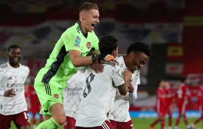 Arsenal Advance In Carabao Cup After Beating Reds On Penalties