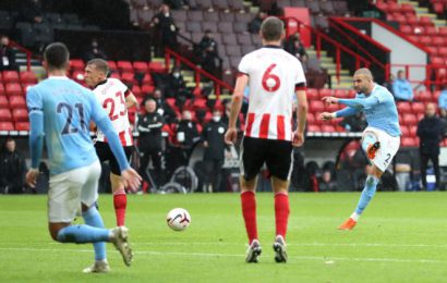 Kyle Walker Scores On 100th PL Appearance To Down Blades