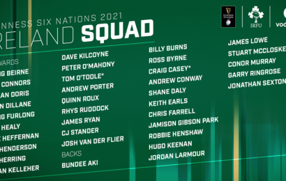 Two Uncapped Players Named To Ireland’s Six Nations Squad Two Uncapped Players Named To Ireland’s Six Nations Squad
