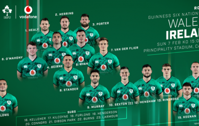 Healy To Make 50th Six Nations Appearance Against Wales