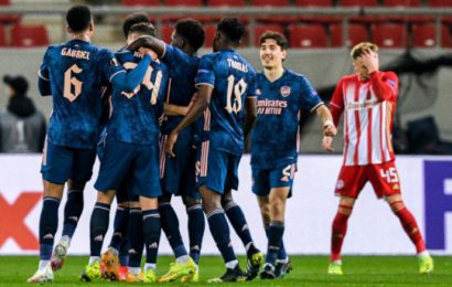 Arsenal Leave It Late But Seize Advantage Over Olympiacos In Athens