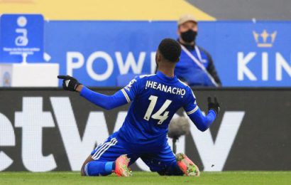 Iheanacho Scores Hat-Trick As Foxes Thrash Relegation-Bound Blades