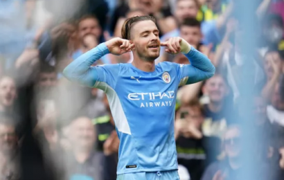 Grealish Scores On Debut As Manchester City Put Five Past Canaries
