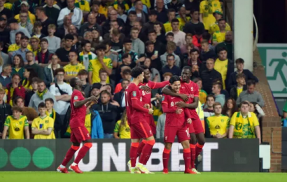 Liverpool’s Youngsters Ease Past Canaries In Carabao Cup