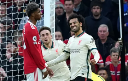 Salah Scores Hat-Trick As Liverpool Humiliate Manchester United