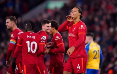 Liverpool Coast To 4-0 Victory Over Saints At Anfield