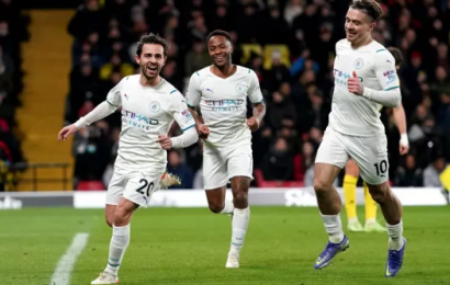 Manchester City End The Day Top With Victory At Watford