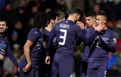 Manchester City Ease Past Swindon In FA Cup Third Round