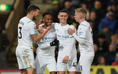 Sterling Scores Hat-Trick In Demolition Of Canaries