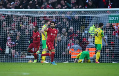 Salah Scores 150th Liverpool Goal Helps Reds Defeat Canaries