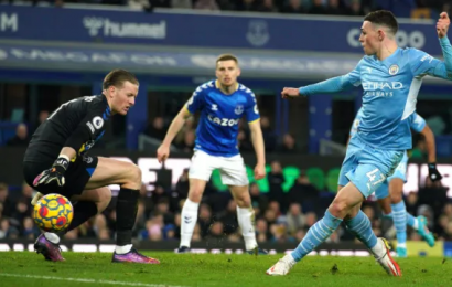 Manchester City Go Six Points Clear With Goodison Park Win