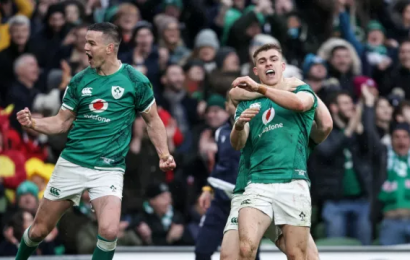 Ireland Blows Away Defending Champions Wales At Lansdowne Road
