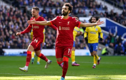 Liverpool Close To Within Three Of City With Win In Brighton