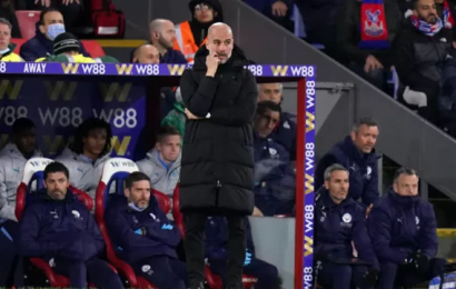 Manchester City Held By Crystal Palace At Selhurst Park