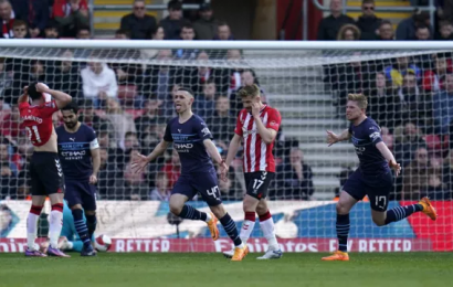 Manchester City Advance After Passing Tough Test Posed By Saints
