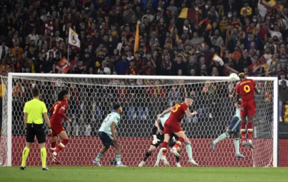 Abraham Sinks Foxes And Sends Roma To Europa Conference League Final