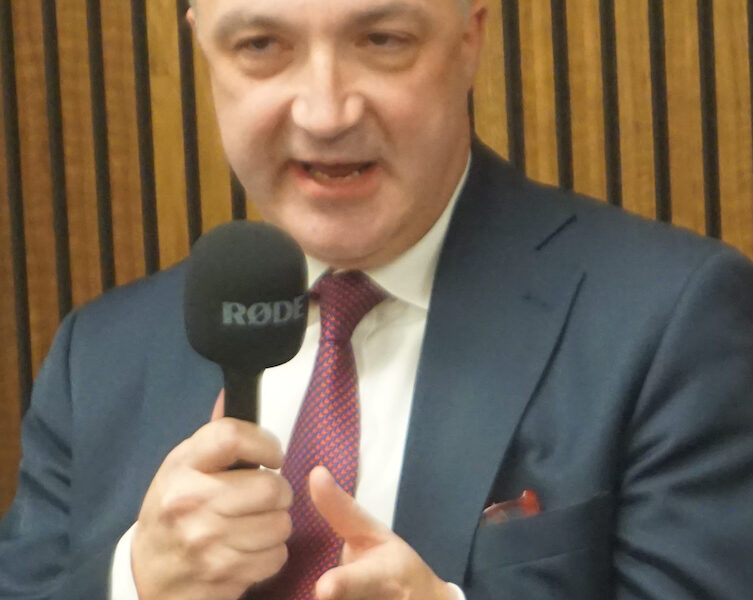 Ireland’s Consul General in New York, Gerald Angley, Introduces Himself to an Audience of Irish Business Organization’s Members