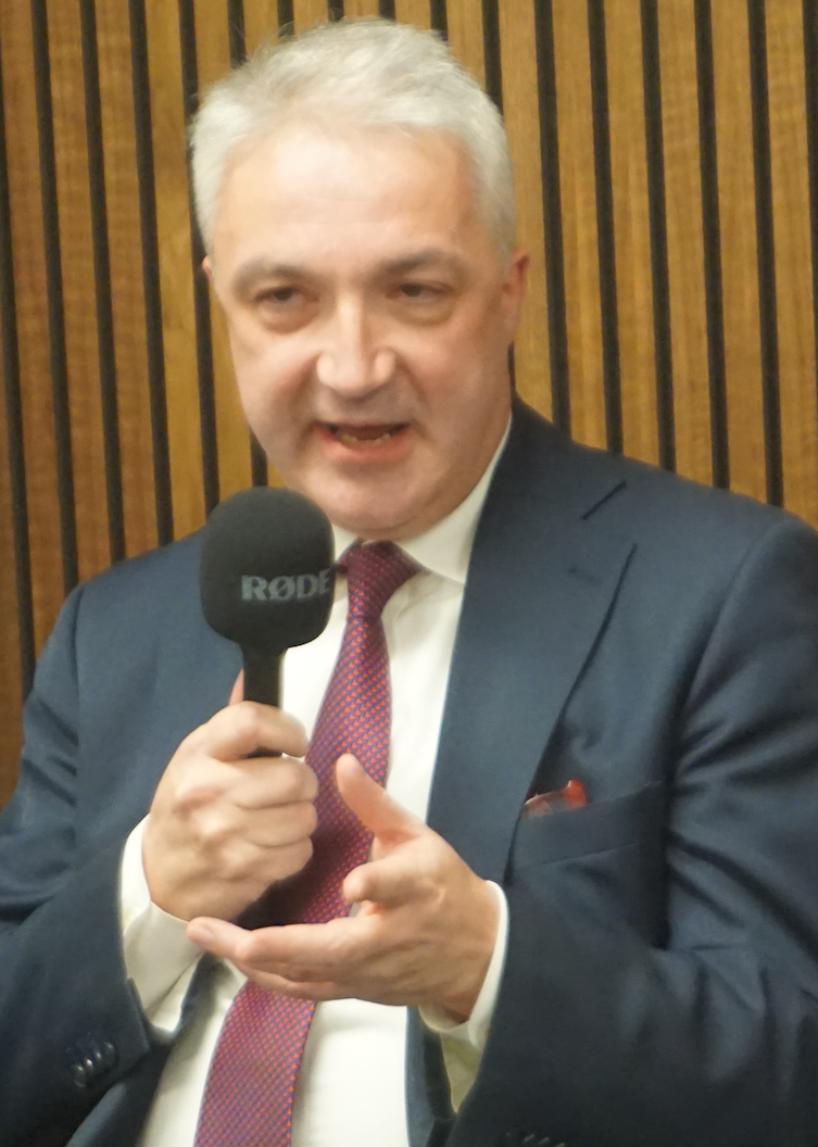Ireland’s Consul General in New York, Gerald Angley, Introduces Himself to an Audience of Irish Business Organization’s Members
