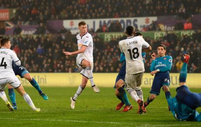 Swansea Out of the Bottom Three after Defeating Gunners