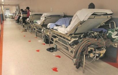 Record Numbers on Hospital Trolleys