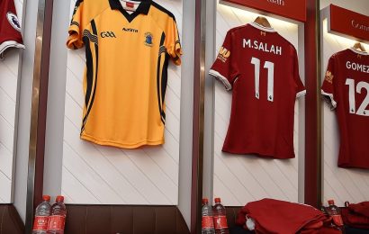 Liverpool Hang GAA Shirt in Dressing Room as tribute to injured fan