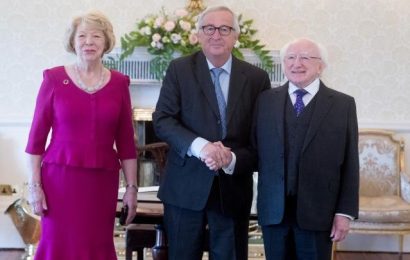 Juncker Meets President Higgins on Ireland Visit