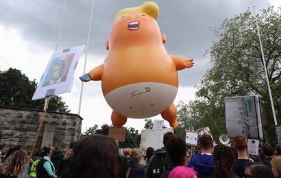 Protests in Dublin Over Visit of President Trump