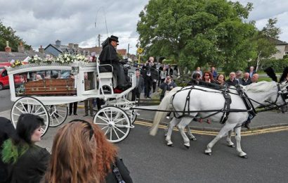 Mourners Pay Tribute to Philomena Lynott at Funeral