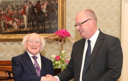 Outgoing PSNI Chief Meets President Higgins in Dublin