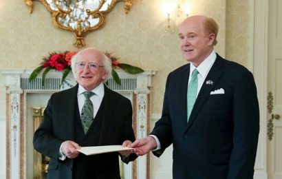 New US Ambassador to Ireland Meets President Higgins