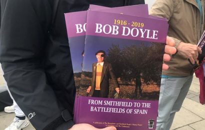 Plaque Unveiled in Dublin to Honor Spanish Civil War Veteran