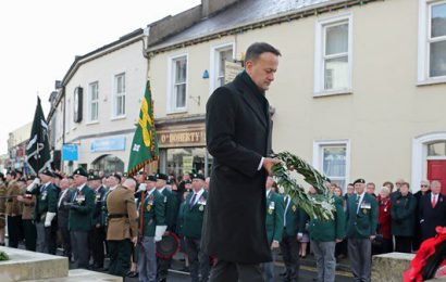 Taoiseach Lays Wreath in Enniskillen to Mark Remembrance Sunday