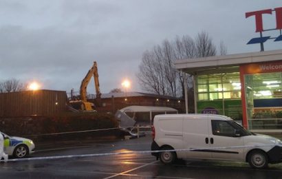Two Men Arrested After Digger Used to Steal Double ATM in Antrim