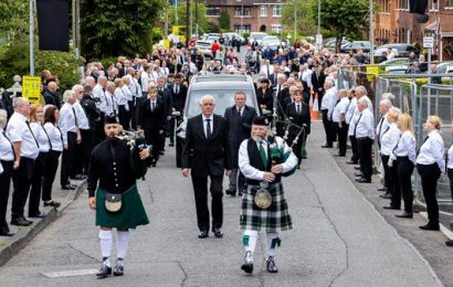 Gerry Adams And Mary Lou McDonald Among Mourners At Bobby Storey’s Funeral