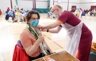 Foster Recieves Her First Vaccine Shot In Co Fermanagh