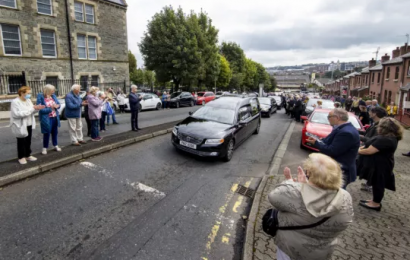 People Line The Streets Of Derry To Bid Farewell To Pat Hume