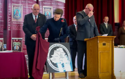 Princess Anne Unveils Stone To Mark Northern Ireland’s Centenary
