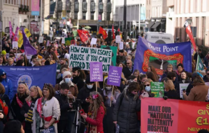 Hundreds Demonstrate For Women’s Rights In Dublin
