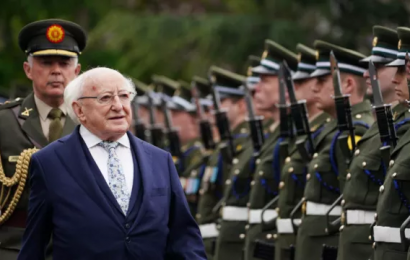 President And Taoiseach Attend Event To Commemorate Easter Rising