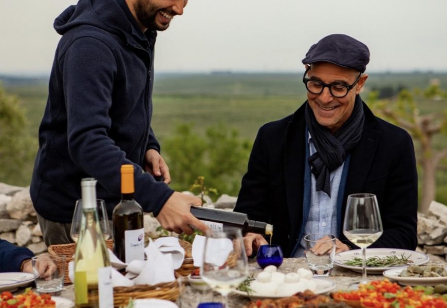 Actor Stanley Tucci Learns a Thing of Two About Olive Oil Thanks to The Petroni Way