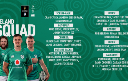 Ireland Announces Squad For Six Nations