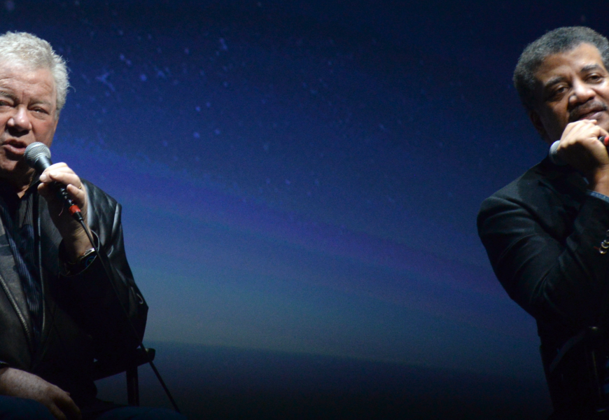 Neil deGrasse Tyson Meets  Mr. William Shatner On Stage in Alice Tully Hall and Lives to Tell About It.